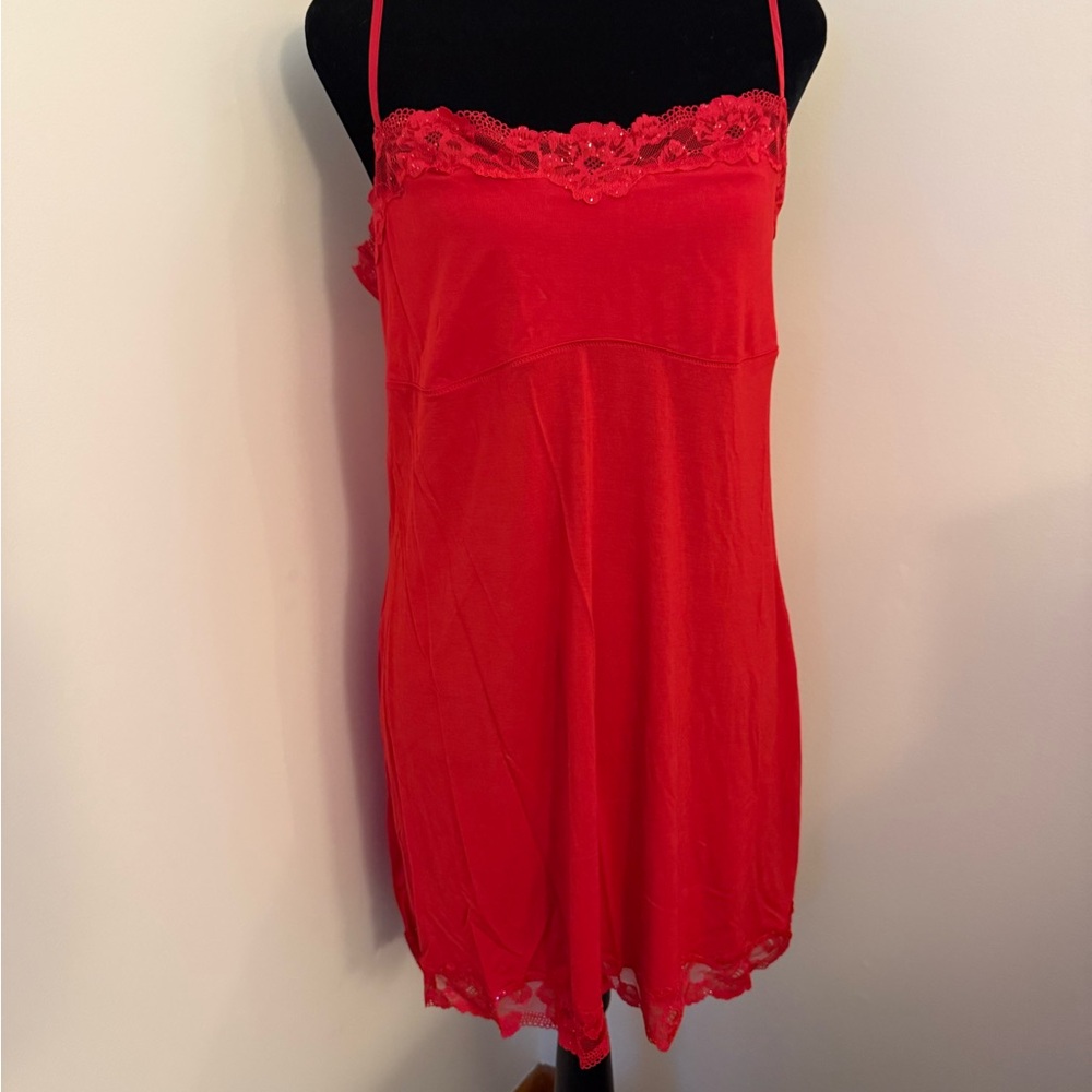 Victoria's Secret Scarlet Lace Chemise